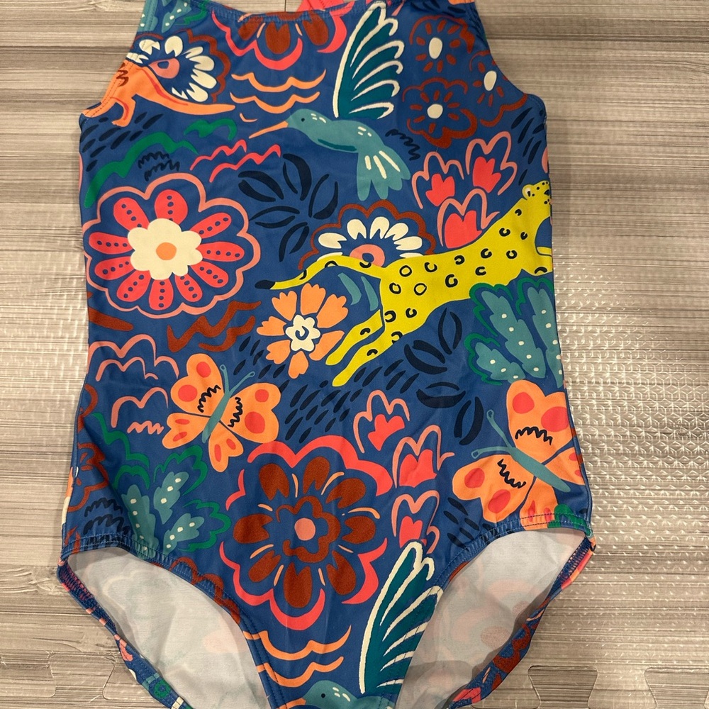 Boden Kids Swimwear - Multicolor Floral and Animal Print